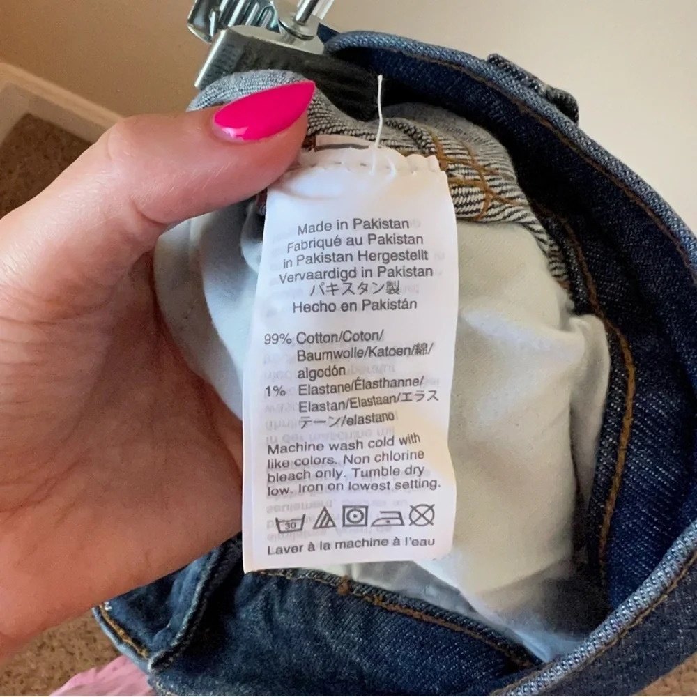 Madewell front button denim skirt - Picture 4 of 6